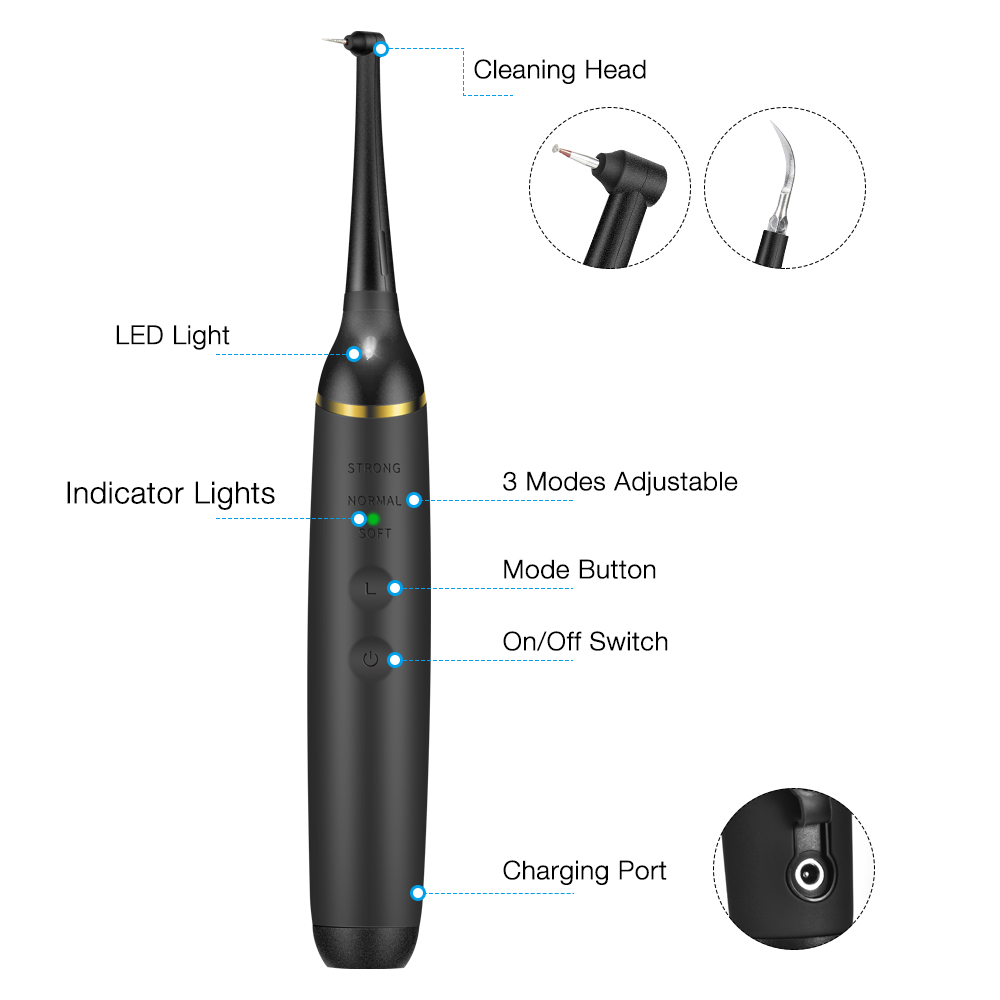Teeth Whitening Led Kit - Elettrico Sonic Dental Calculus Scaler portatile