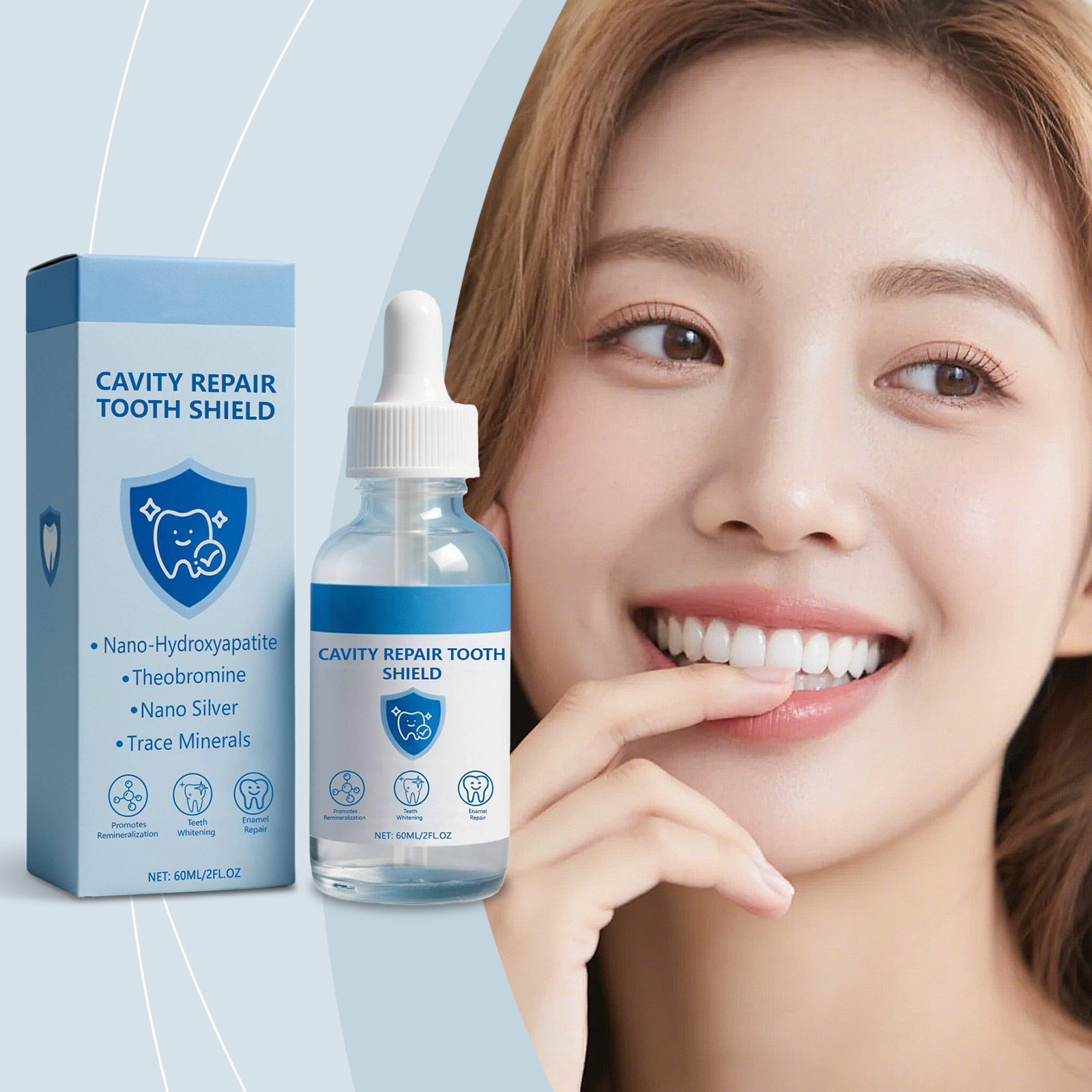 Teeth Whitening Serum - Riparazione della cavità Siero per denti