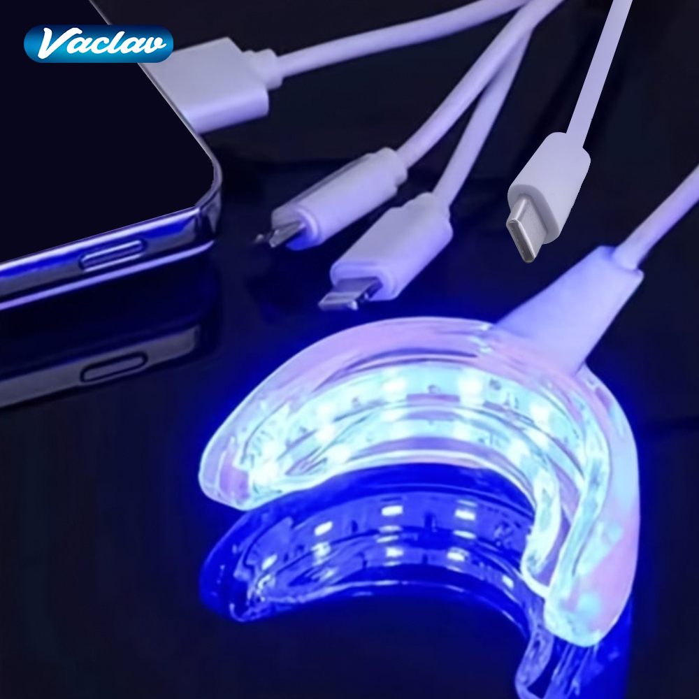 Teeth Whitening Uv - Vaclav Kit luce sbiancante per denti