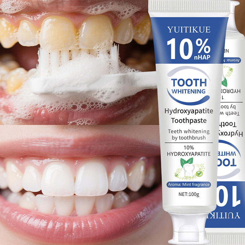 Hydroxyapatite Toothpaste - YUITIKUE Dentifricio con 10% di Idrossiapatite