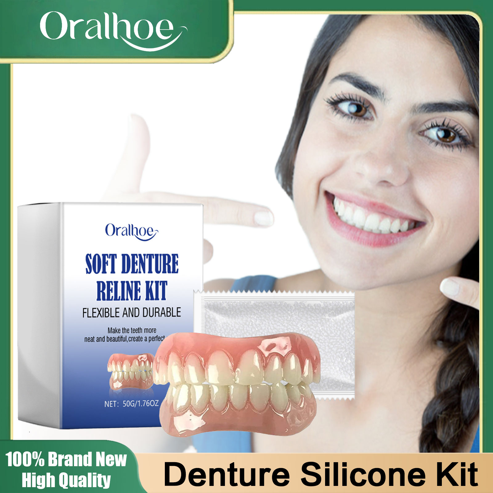 Teeth Whitening With Braces - Kit di rilavorazione per protesi morbida