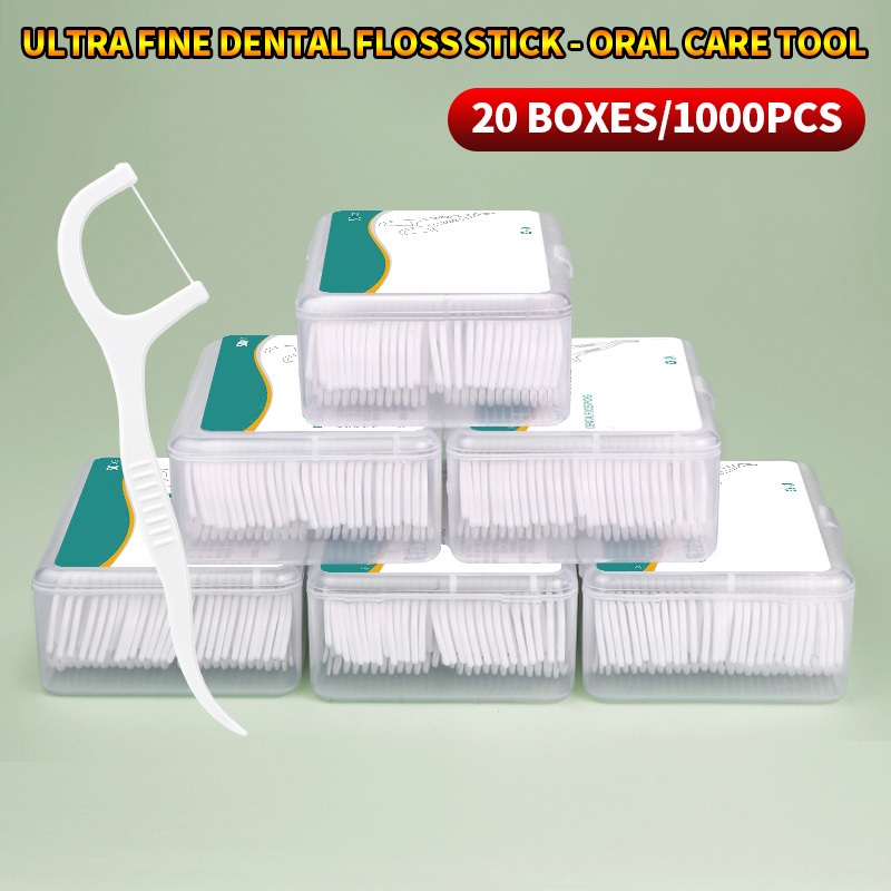 Dental Floss Picks - 1000/600/300/150 PZ - Filo interdentale ultra