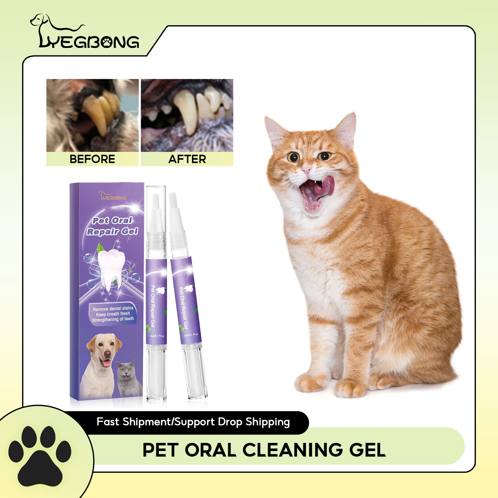 Teeth Whitening From Home - Gel per la riparazione orale dell'animale