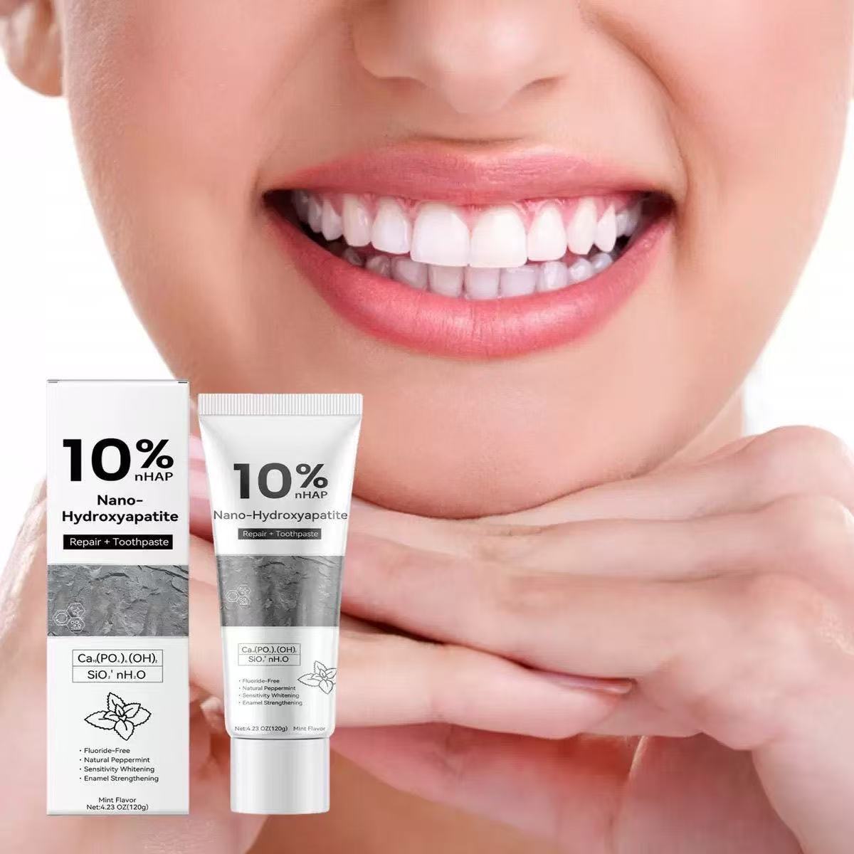 Hydroxyapatite Toothpaste - Dentifricio sbiancante e antimacchia con 10%