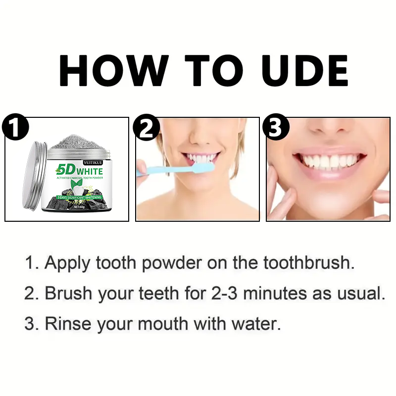 YUlTlKUE 5D Polvere dentifrici - Teeth Whitening China recensione e prezzo