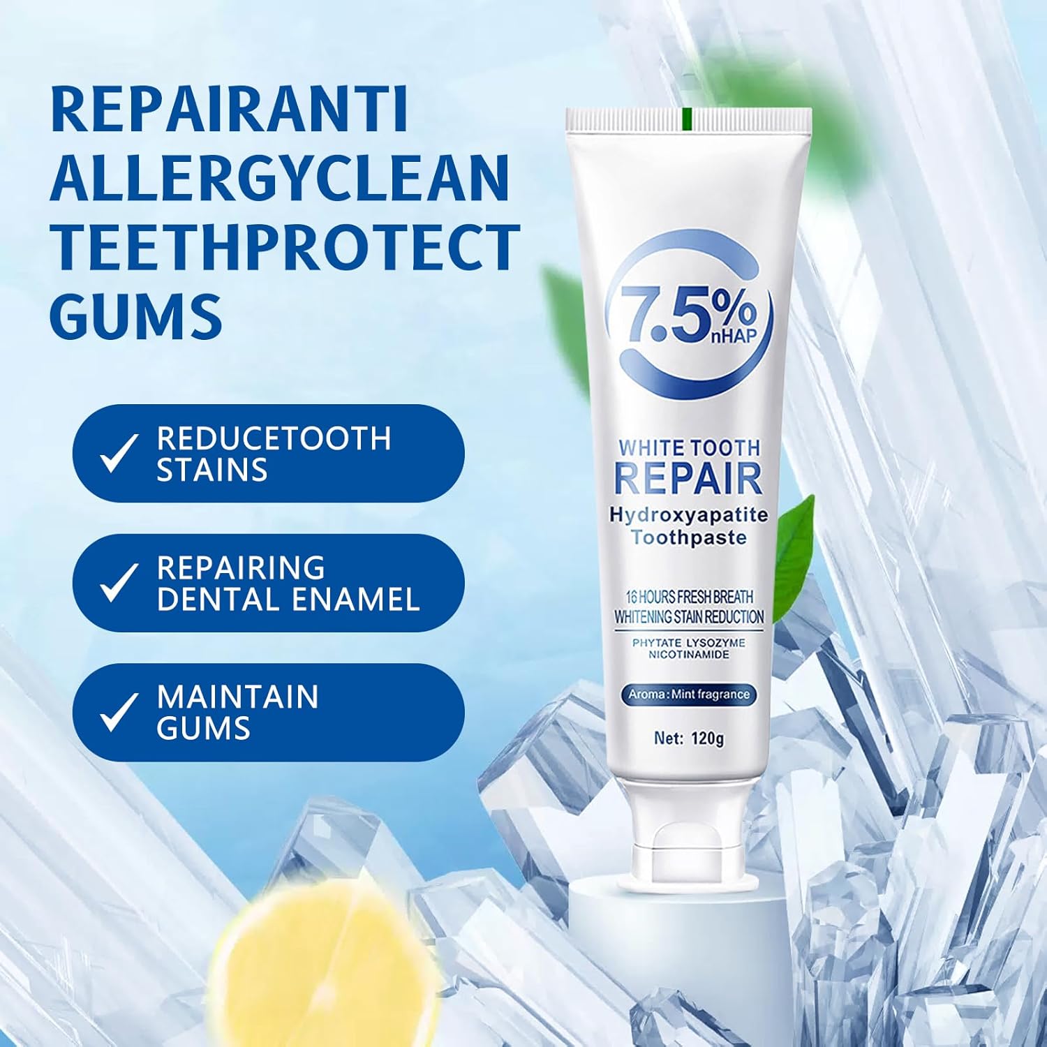 1/2 pezzi dentifrici idrosapat - Hydroxyapatite Toothpaste recensione e prezzo