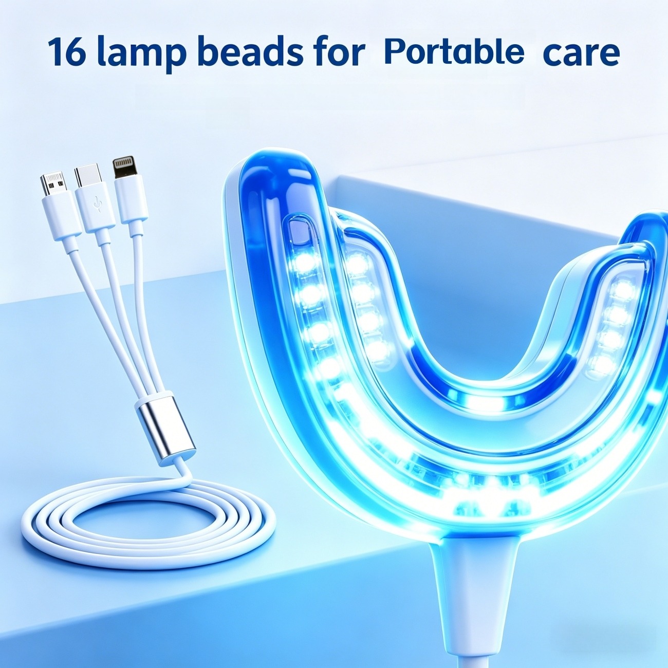 Kit sbiancante per denti porta - Teeth Whitening Led Kit recensione e prezzo