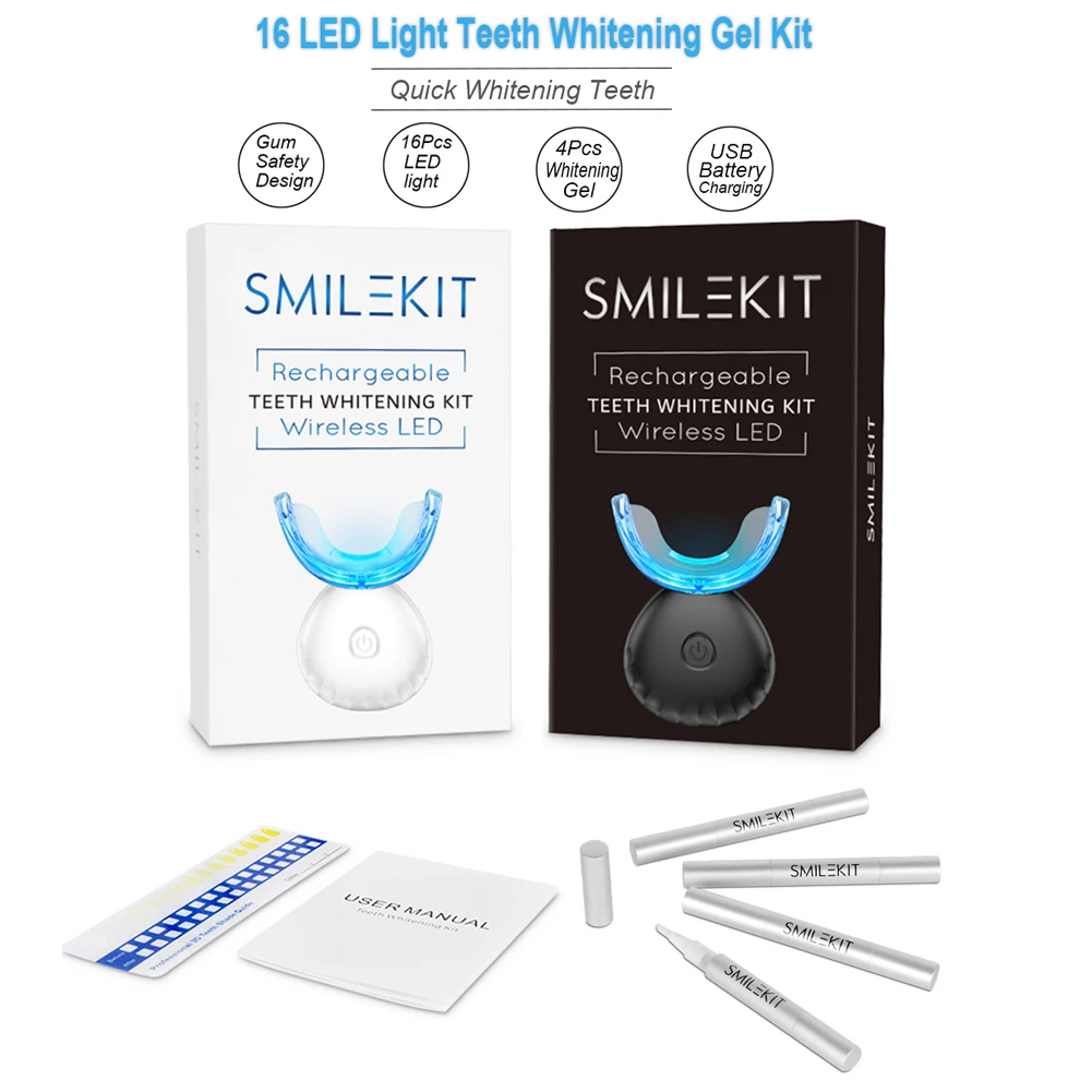 Kit per sbiancamento dei denti - Teeth Whitening Led Kit recensione e prezzo