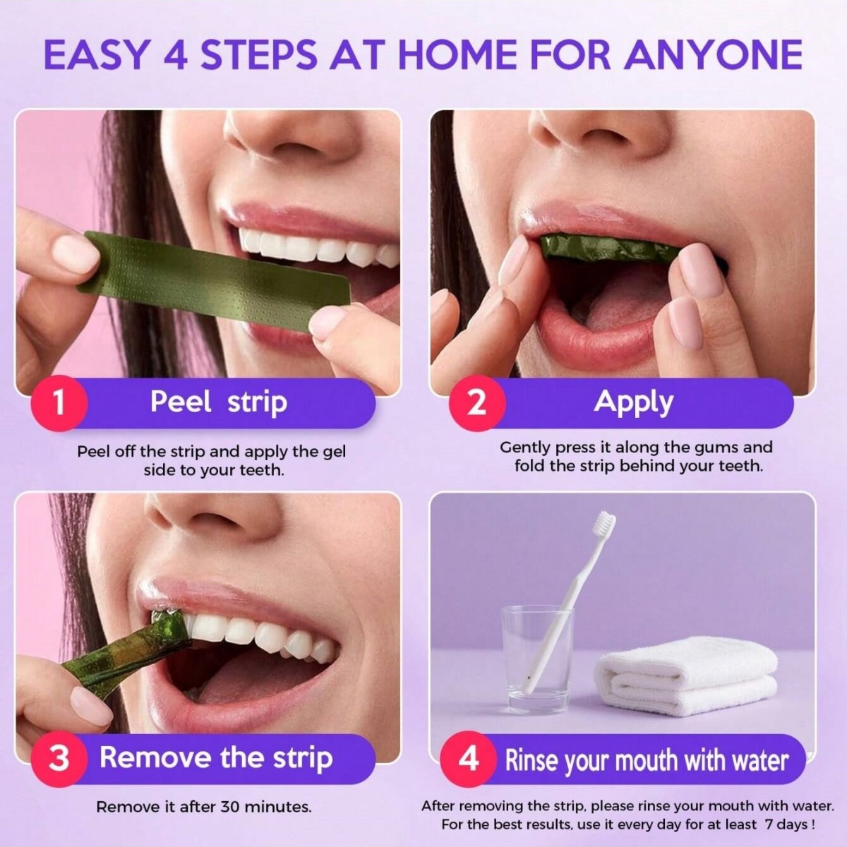 Adesivi sbiancanti per denti d - Teeth Whitening From Home recensione e prezzo