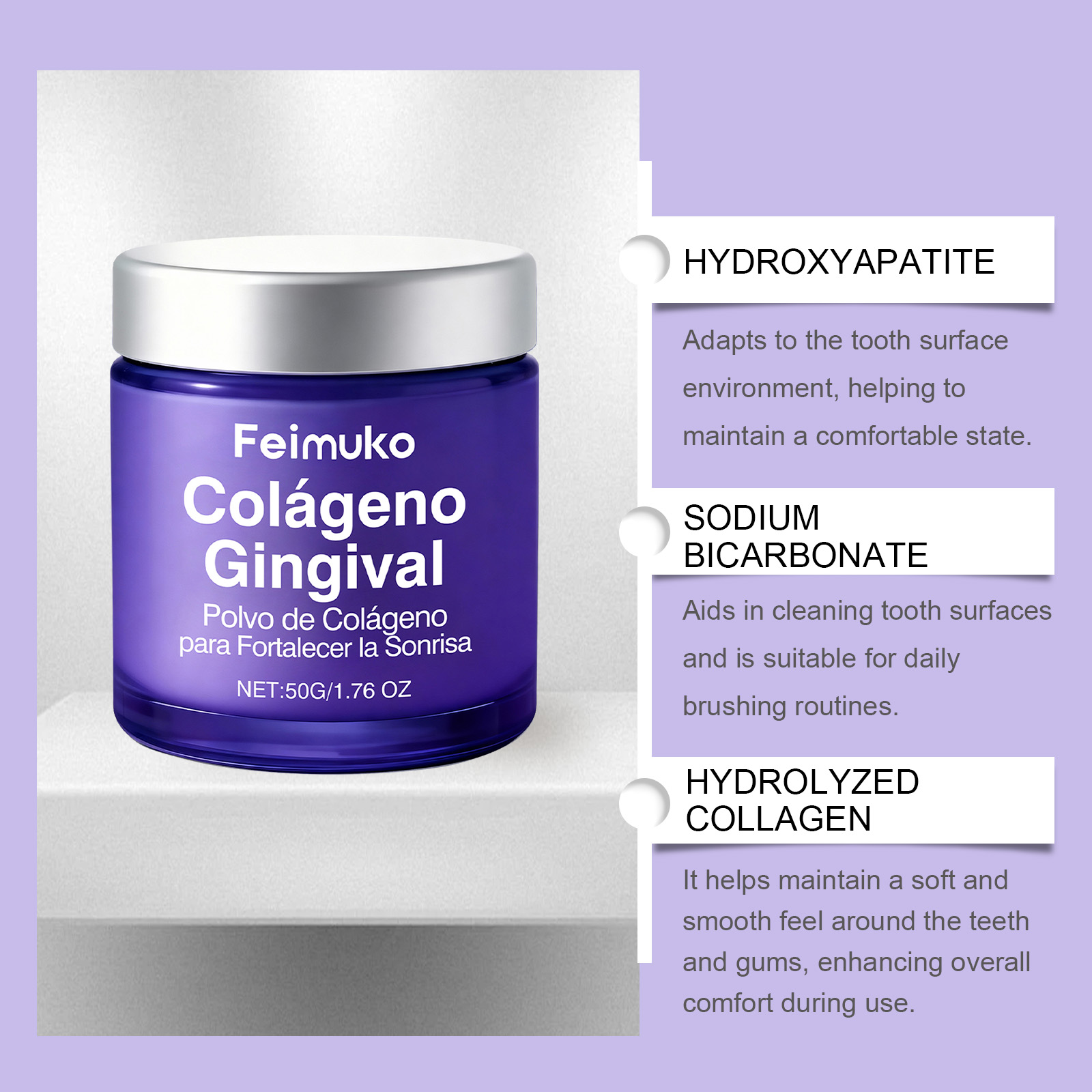 Polvere sbiancante al collagen - Teeth Whitening Quotes recensione e prezzo
