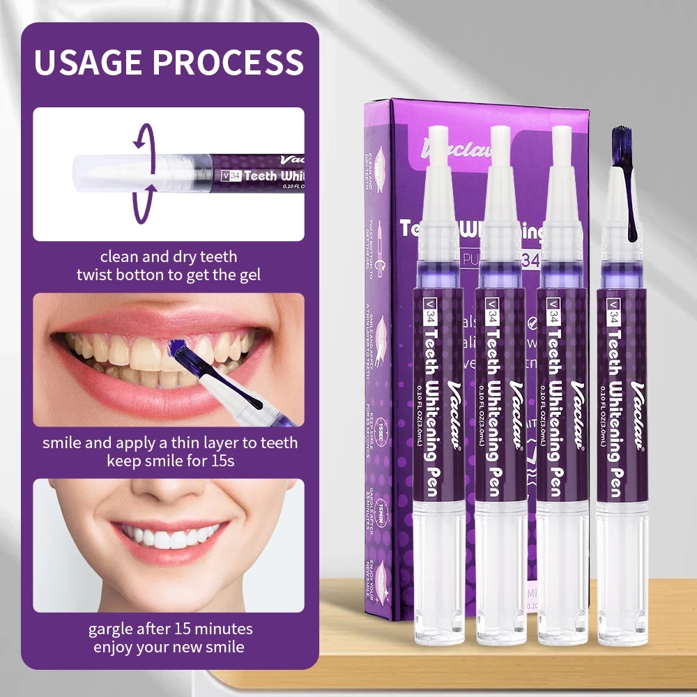 Vaclav V34 Penna gel sbiancant - Teeth Whitening From Home recensione e prezzo